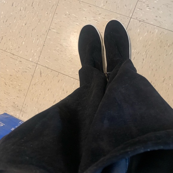 J/Slides Women’s Petra Over the Knee Suede Sneaker Boots - Picture 9 of 14